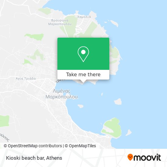 Kioski beach bar map