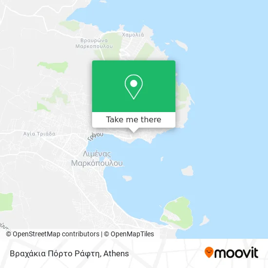 Βραχάκια Πόρτο Ράφτη map
