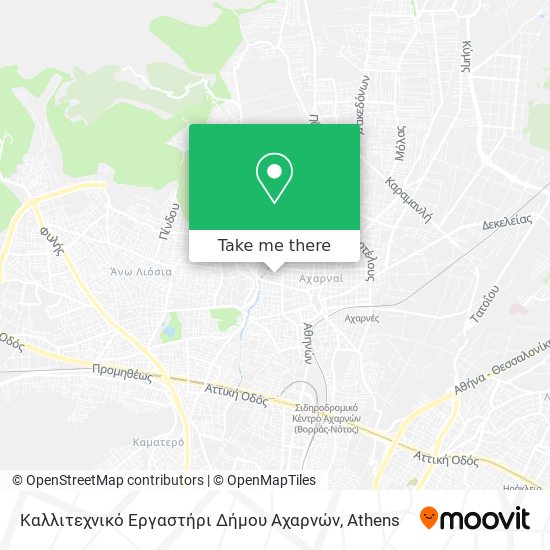 Καλλιτεχνικό Εργαστήρι Δήμου Αχαρνών map