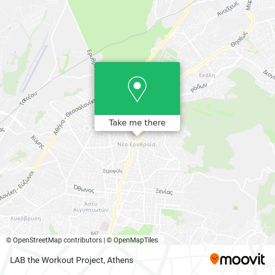 LAB the Workout Project map