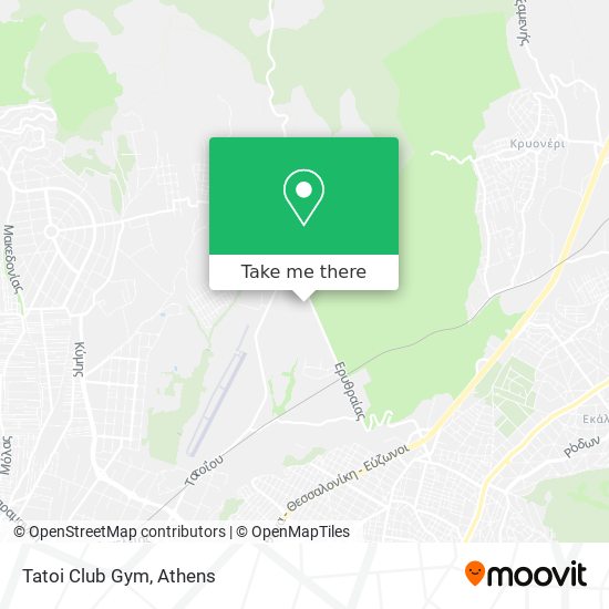 Tatoi Club Gym map