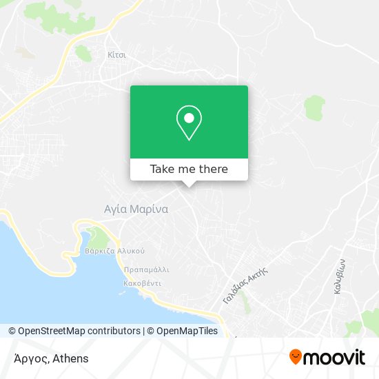 Άργος map