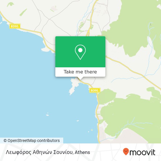 Λεωφόρος Αθηνών Σουνίου map