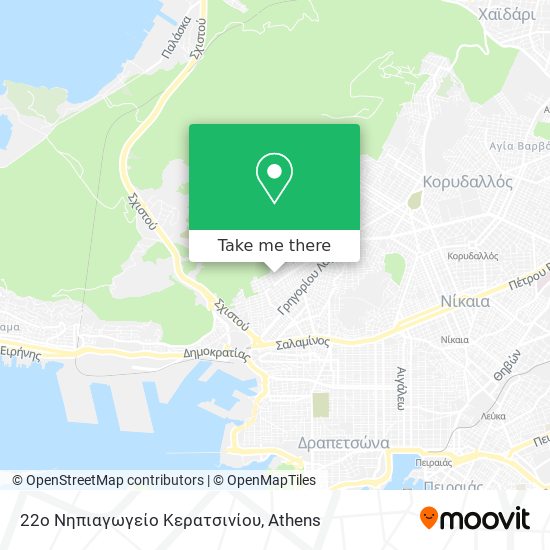 22ο Νηπιαγωγείο Κερατσινίου map