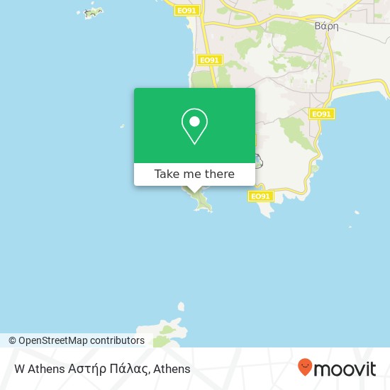 W Athens Αστήρ Πάλας map