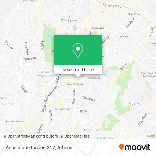 Λεωφόρος Ιωνίας 317 map