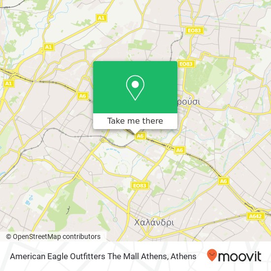 American Eagle Outfitters The Mall Athens map