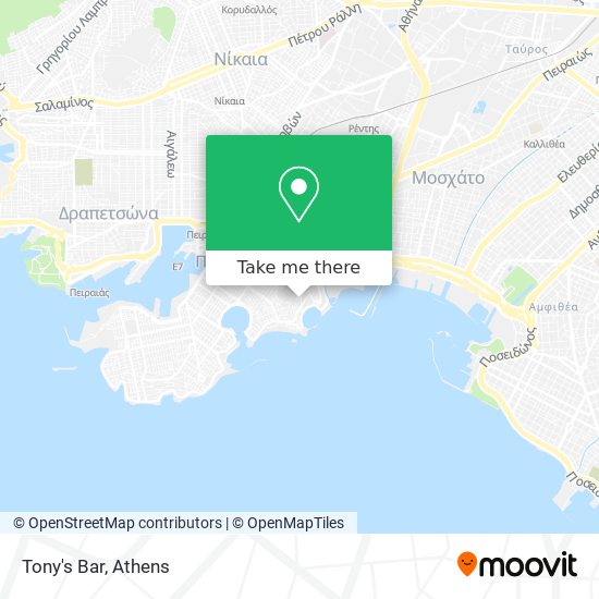 Tony's Bar map