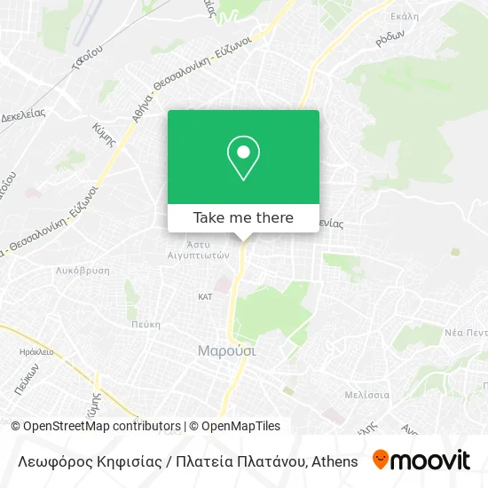 Λεωφόρος Κηφισίας / Πλατεία Πλατάνου map