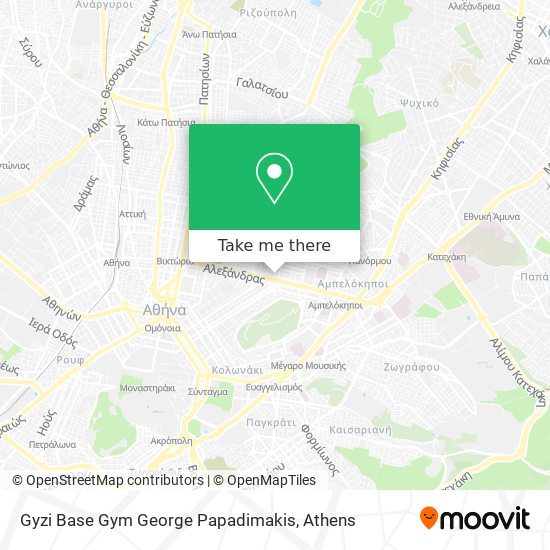 Gyzi Base Gym George Papadimakis map