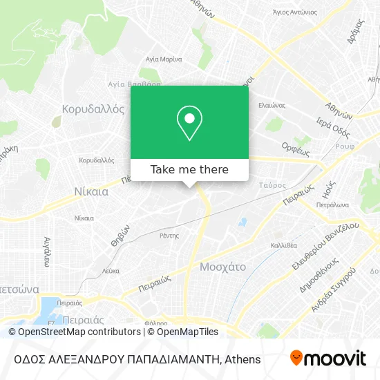 ΟΔΟΣ ΑΛΕΞΑΝΔΡΟΥ ΠΑΠΑΔΙΑΜΑΝΤΗ map