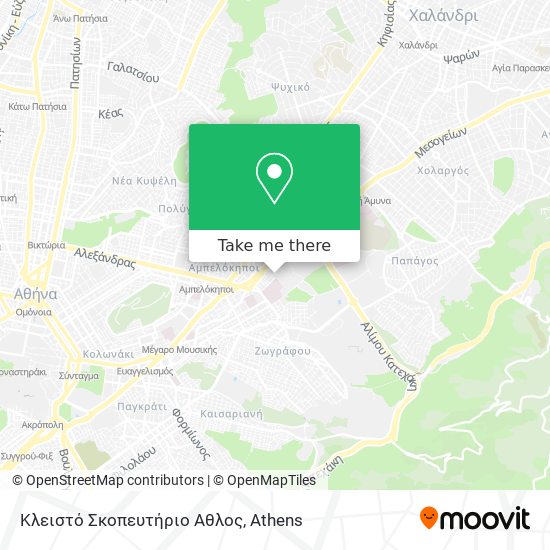 Κλειστό Σκοπευτήριο Αθλος map
