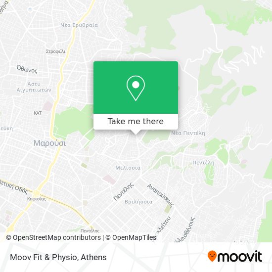 Moov Fit & Physio map