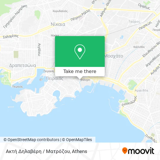 Ακτή Δηλαβέρη / Ματρόζου map