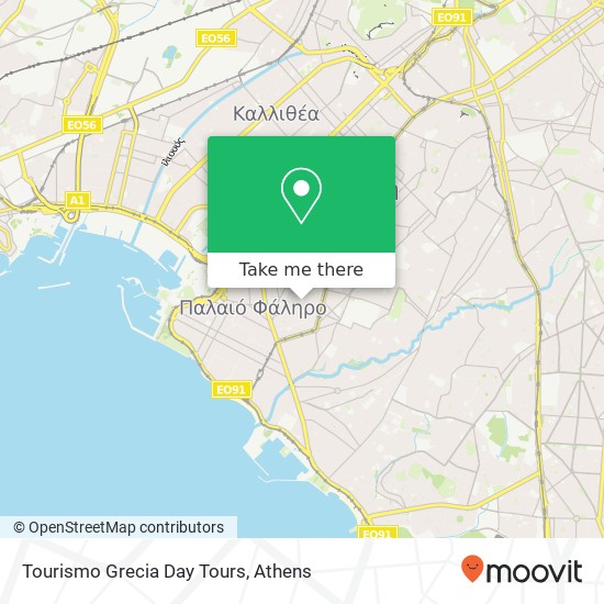 Tourismo Grecia Day Tours map