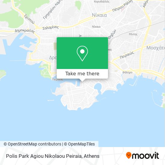 Polis Park Agiou Nikolaou Peiraia map