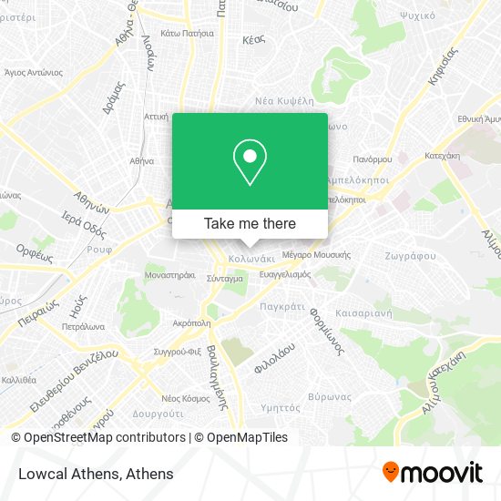 Lowcal Athens map