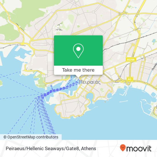 Peiraeus / Hellenic Seaways / Gate8 map