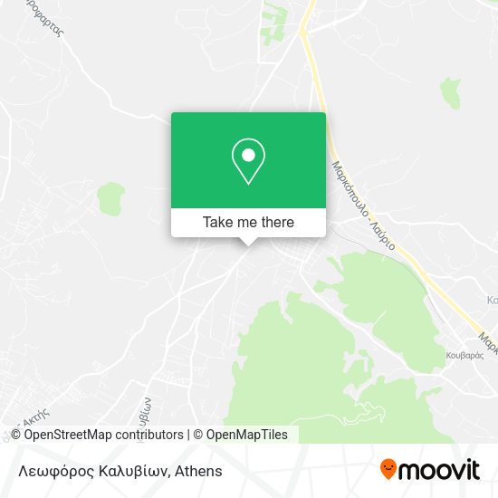 Λεωφόρος Καλυβίων map
