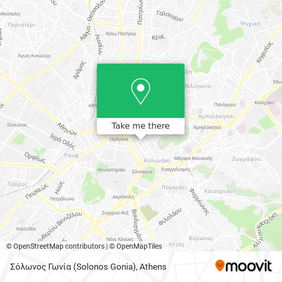 Σόλωνος Γωνία (Solonos Gonia) map