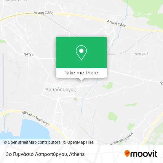 3ο Γυμνάσιο Ασπροπύργου map