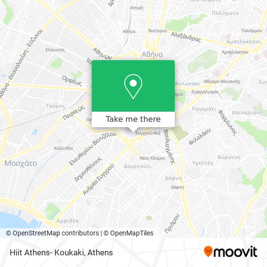 Hiit Athens- Koukaki map