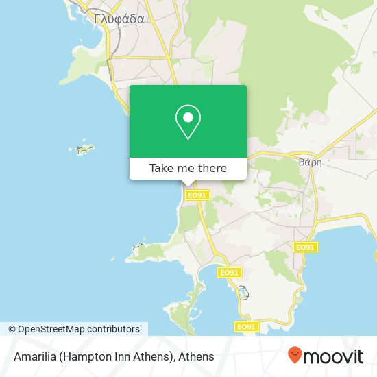 Amarilia (Hampton Inn Athens) map