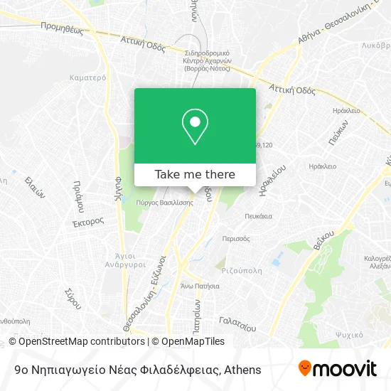 9ο Νηπιαγωγείο Νέας Φιλαδέλφειας map
