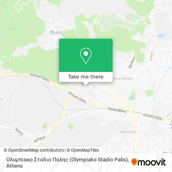 Ολυμπιακο Σταδιο Παλης (Olympiako Stadio Palis) map