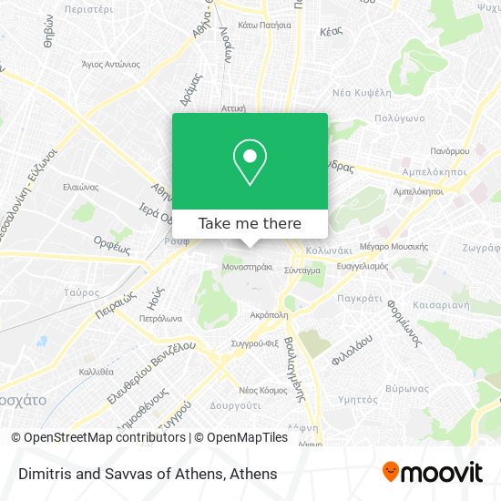 Dimitris and Savvas of Athens map