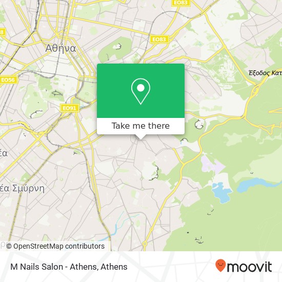 M Nails Salon - Athens map