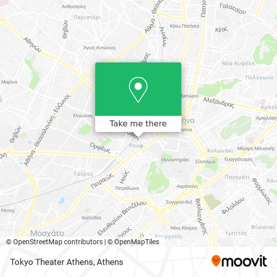 Tokyo Theater Athens map