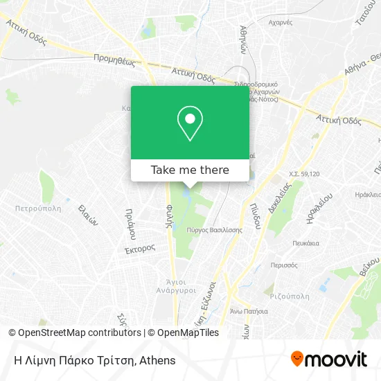 Η Λίμνη Πάρκο Τρίτση map