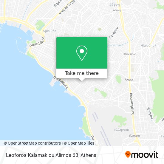 Leoforos Kalamakiou Alimos 63 map