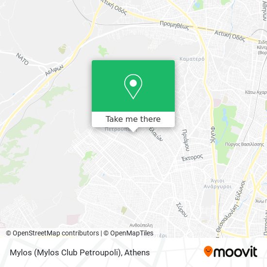 Mylos (Mylos Club Petroupoli) map