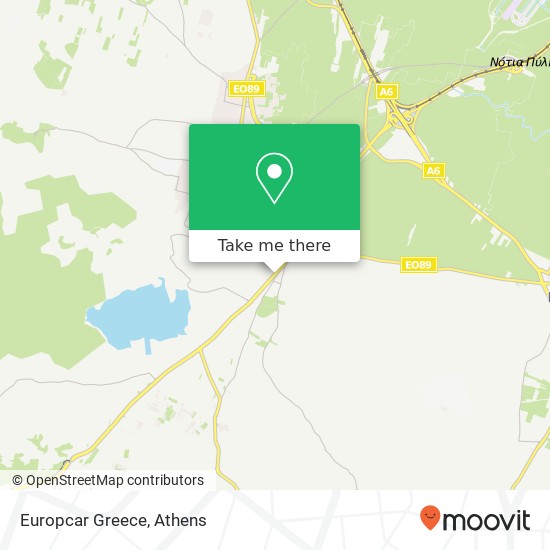 Europcar Greece map