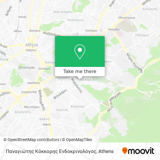 Παναγιώτης Κόκκορης Ενδοκρινολόγος map