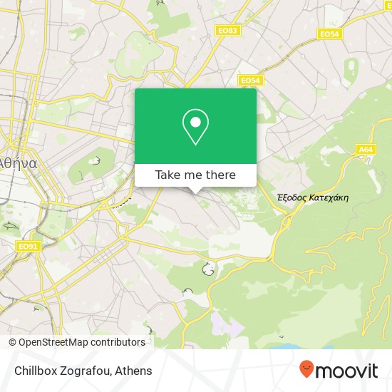 Chillbox Zografou map