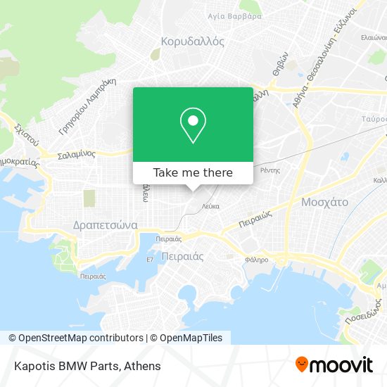 Kapotis BMW Parts map