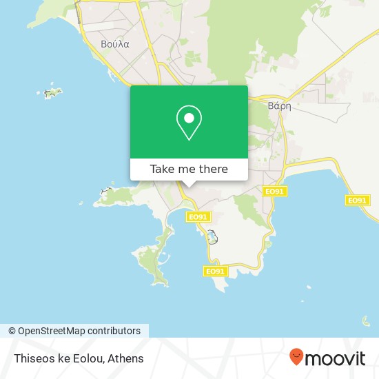 Thiseos ke Eolou map