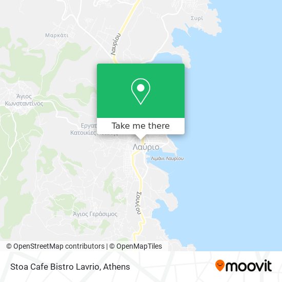 Stoa Cafe Bistro Lavrio map