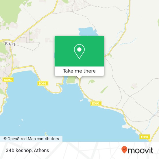 34bikeshop, Λεωφόρος Σουνίου Κρωπία map