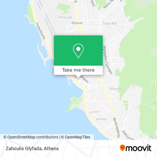 Zahoulis Glyfada map