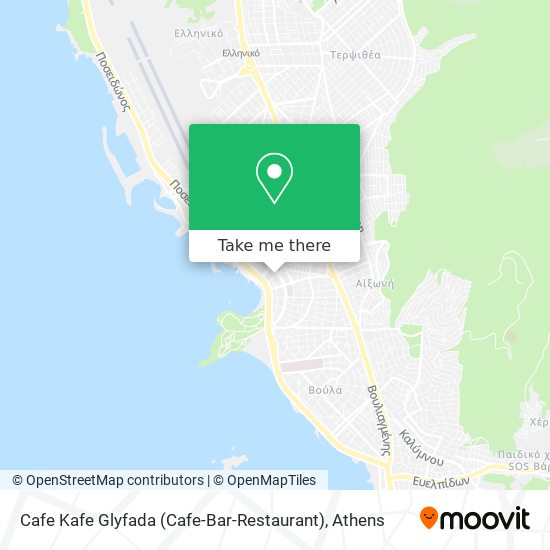 Cafe Kafe Glyfada (Cafe-Bar-Restaurant) map