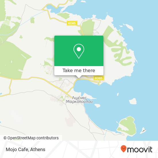 Mojo Cafe, Λεωφόρος Γρέγου Γ. 190 03 Μαρκόπουλο Μεσογαίας map