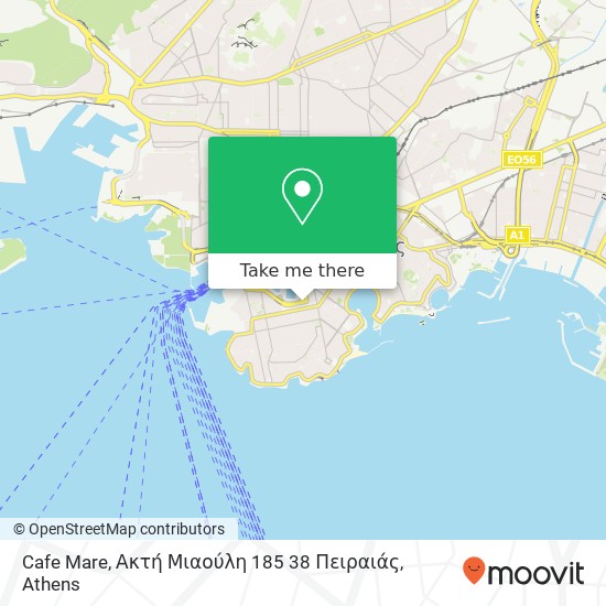 Cafe Mare, Ακτή Μιαούλη 185 38 Πειραιάς map