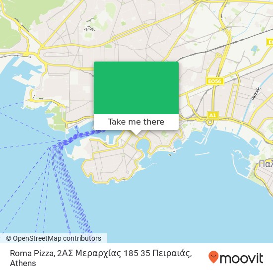 Roma Pizza, 2ΑΣ Μεραρχίας 185 35 Πειραιάς map