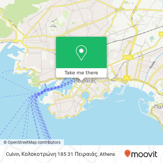 Culvin, Κολοκοτρώνη 185 31 Πειραιάς map