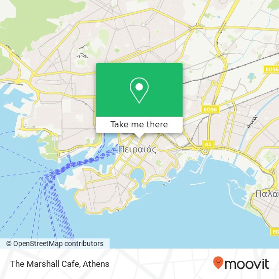 The Marshall Cafe, Ευαγγελιστρίας 14 185 31 Πειραιάς map