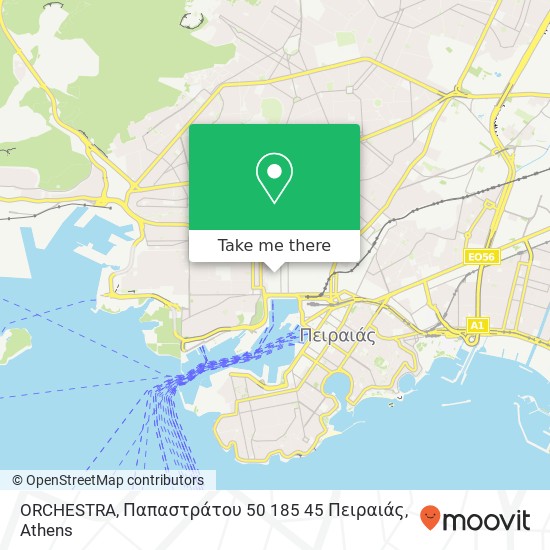 ORCHESTRA, Παπαστράτου 50 185 45 Πειραιάς map